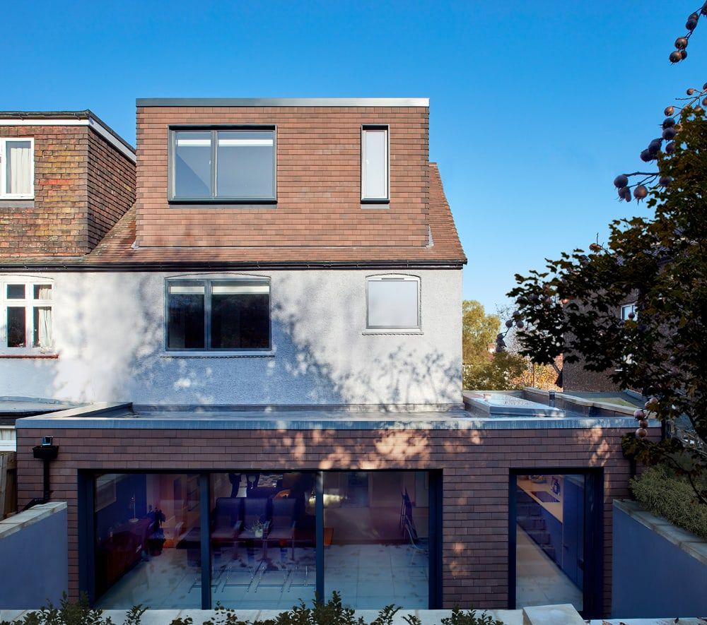 Rear dormer loft conversion and single-storey rear extension in North London