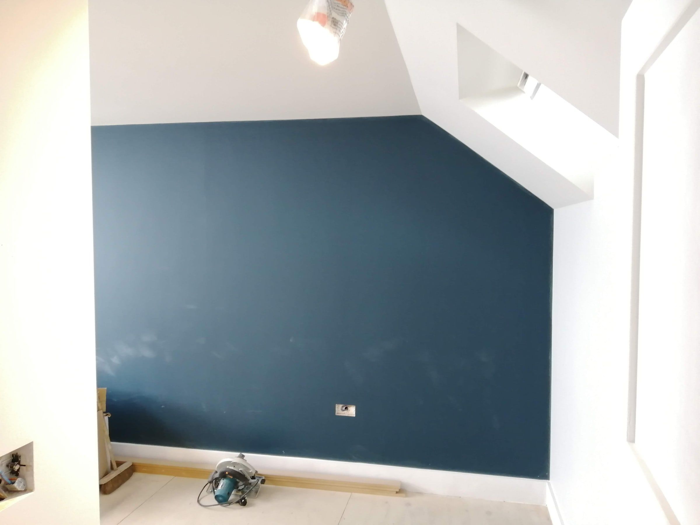 Finished loft room under the new roof structure